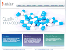 Tablet Screenshot of belcherpharma.com